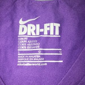 Nike Dry Fit V Neck Tee